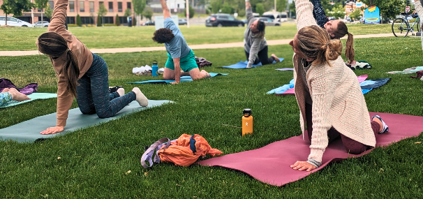 Free yoga in the park, providence